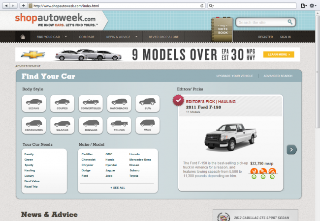 Shopautoweek.com brings editors’ expertise straight to car buyers