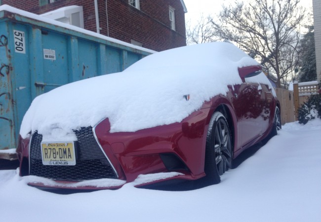 2015 Lexus IS 350 F | Snow drift