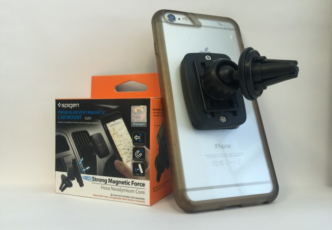 Handsfree Review | Spigen Premium Air Vent Magnetic Car Mount and iPhone 6 Plus