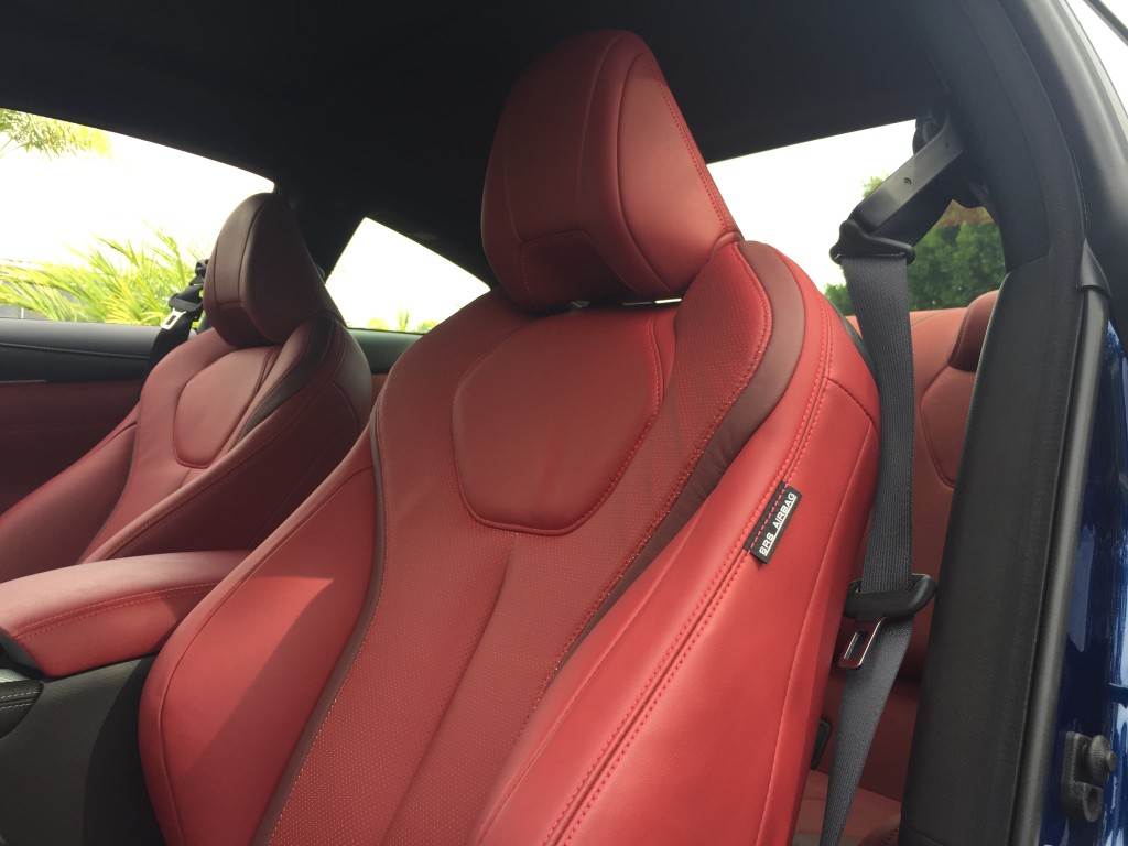 2017 Infiniti Q60 Red Sport interior